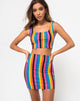 Imagen de Kimmy Bodycon Skirt en New Vertical Mixed Stripe