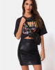 Imagen de la falda Kimmy en negro serpiente