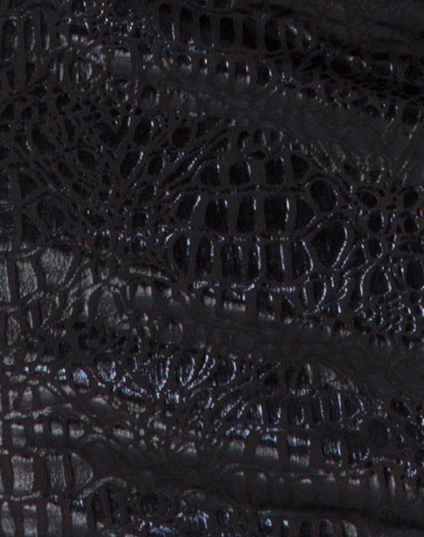 Imagen de la falda Kimmy en negro serpiente
