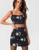 Imagen de Kimmy Bodycon Skirt en Sun Moon Stars BW