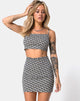 Imagen de la falda Kimmy en azul disco