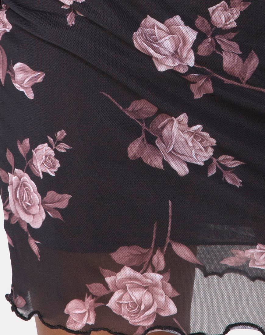 Imagen de la minifalda Kinnie en rosa oscuro
