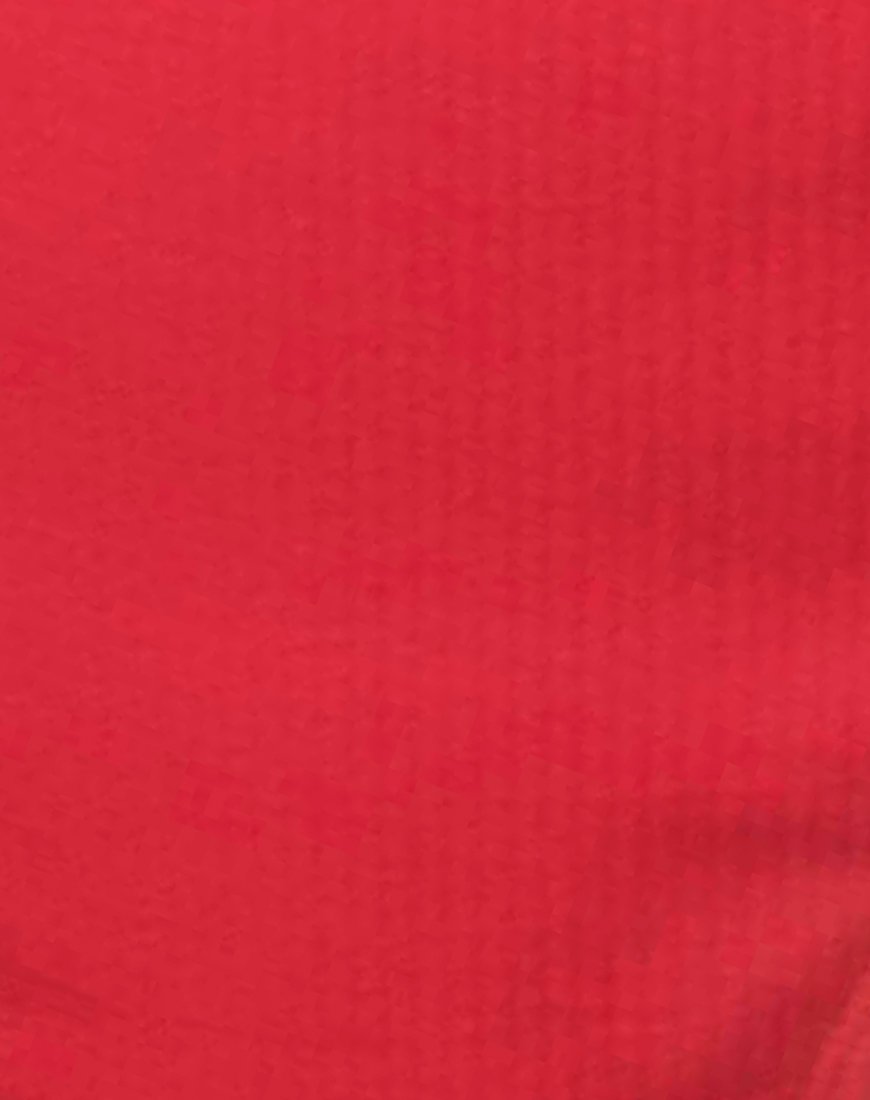 Imagen de Knot Bandeau Bikini Top en Baewatch Rojo