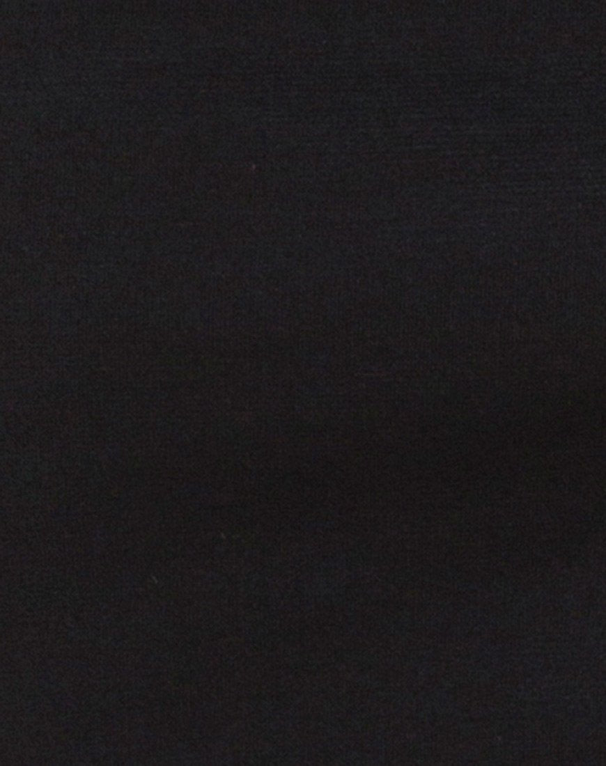 Imagen de Koenig Minivestido negro con cadena plateada