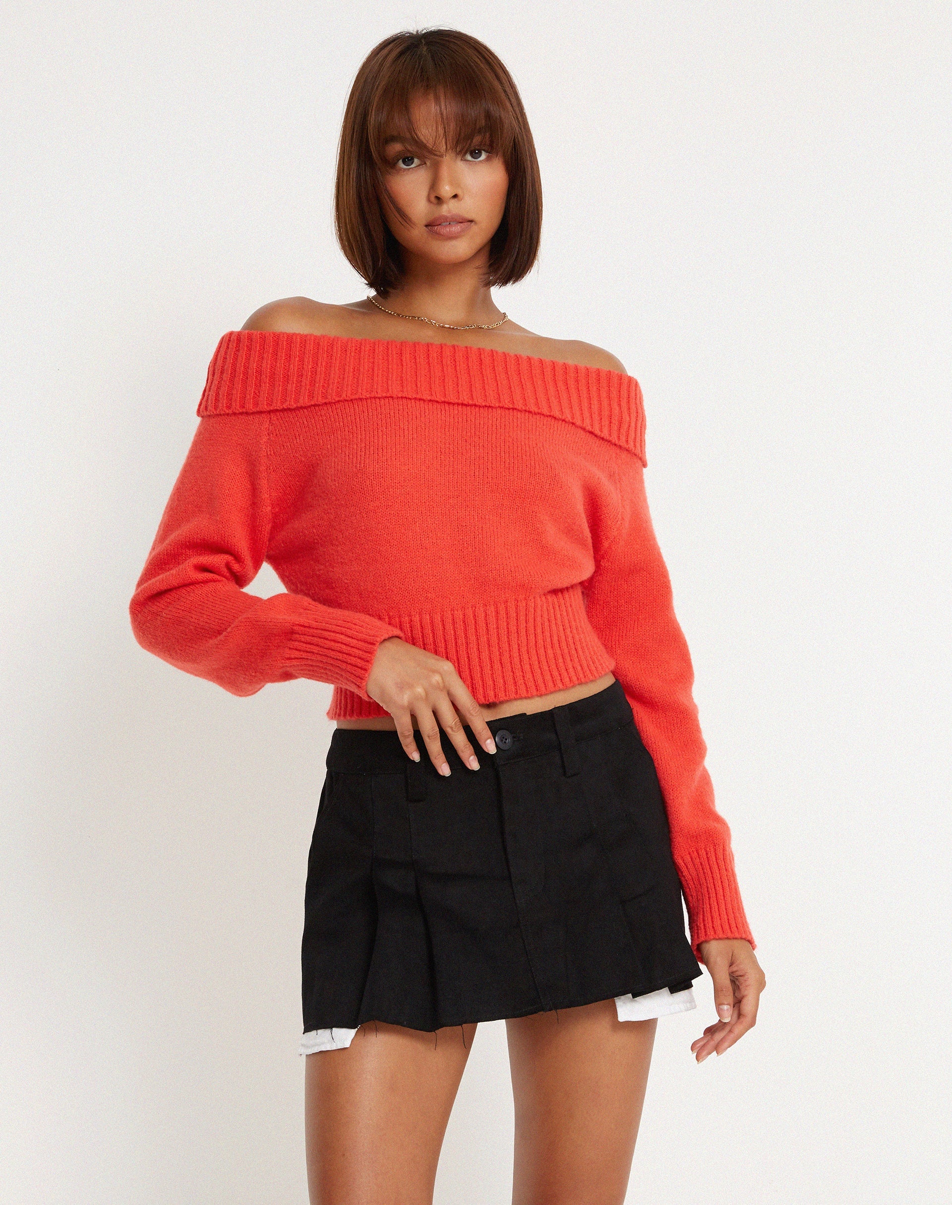 imagen de Koriya Bardot Top en Rojo