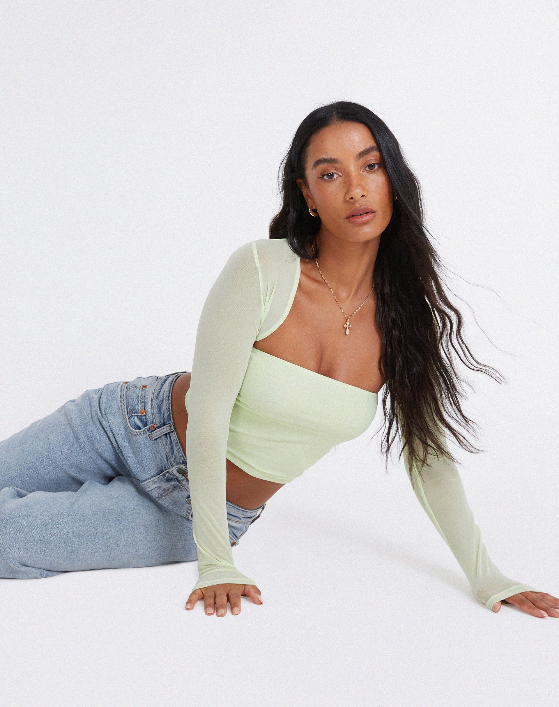 imagen de Kouna Crop Top en Shadow Lime