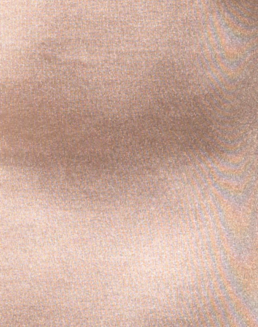 Imagen del vestido Kozue de satén dorado