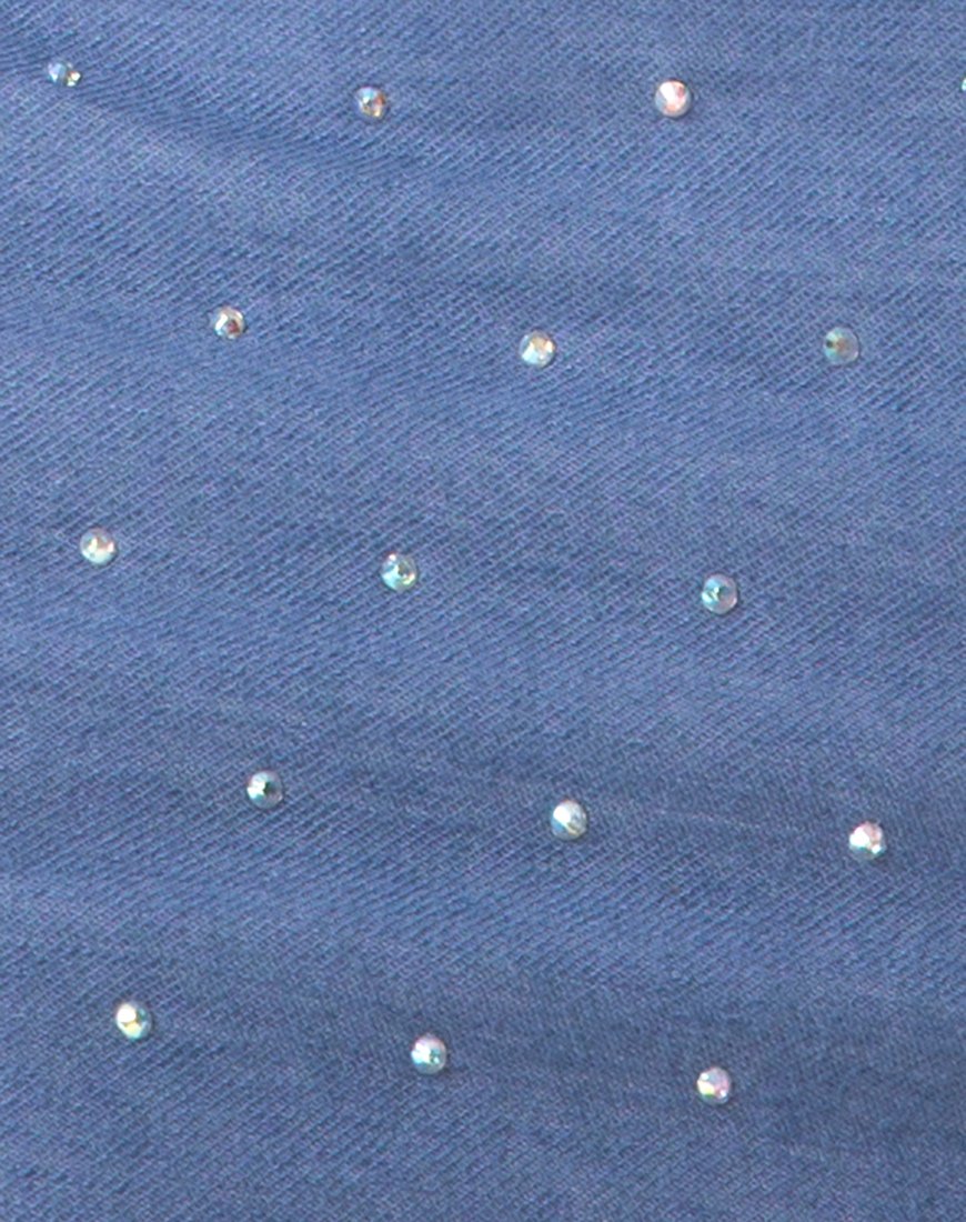 Imagen del vestido Kozue en denim azul Hot Fix