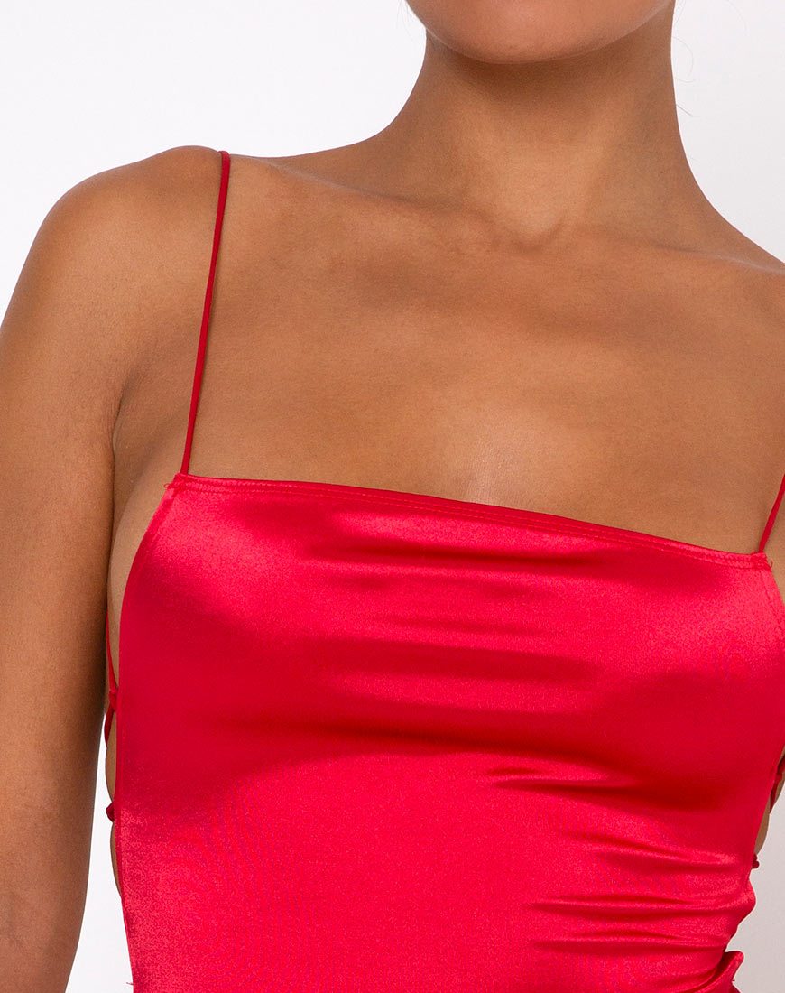 Imagen del minivestido Kozue rojo