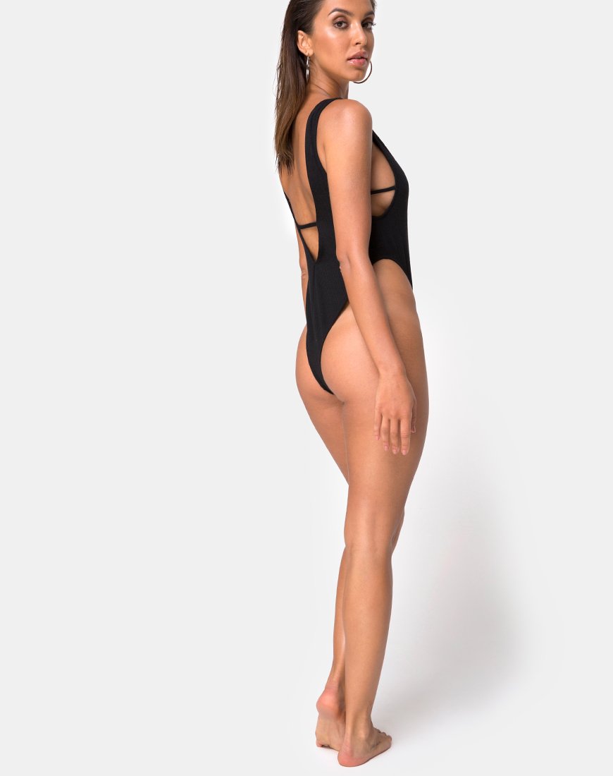 Imagen del bañador Kristie en negro Mini Rib