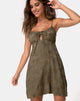 Imagen de Kumala Slip Dress en Satén Rosa Plata Gris