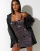 imagen de Kumti Mini Dress in Rose Flock Choco