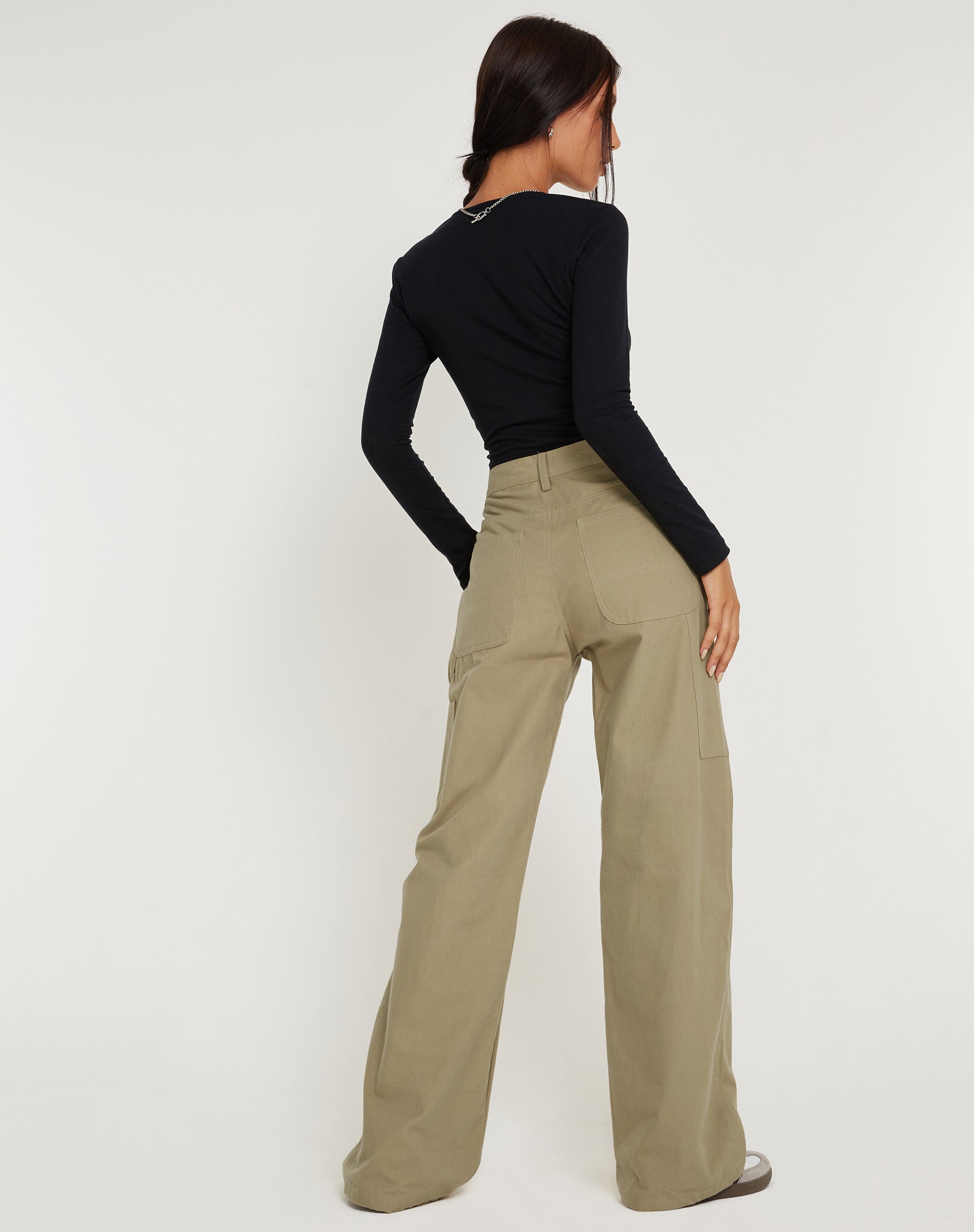 imagen de Kusnaedi Wide Leg Trouser en Stone
