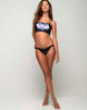 Imagen de la braguita de bikini Kye en negro Heart Breaker