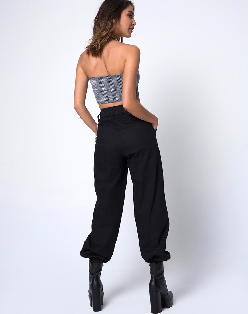 Imagen de Kylie Crop Top en Charles Check Gris