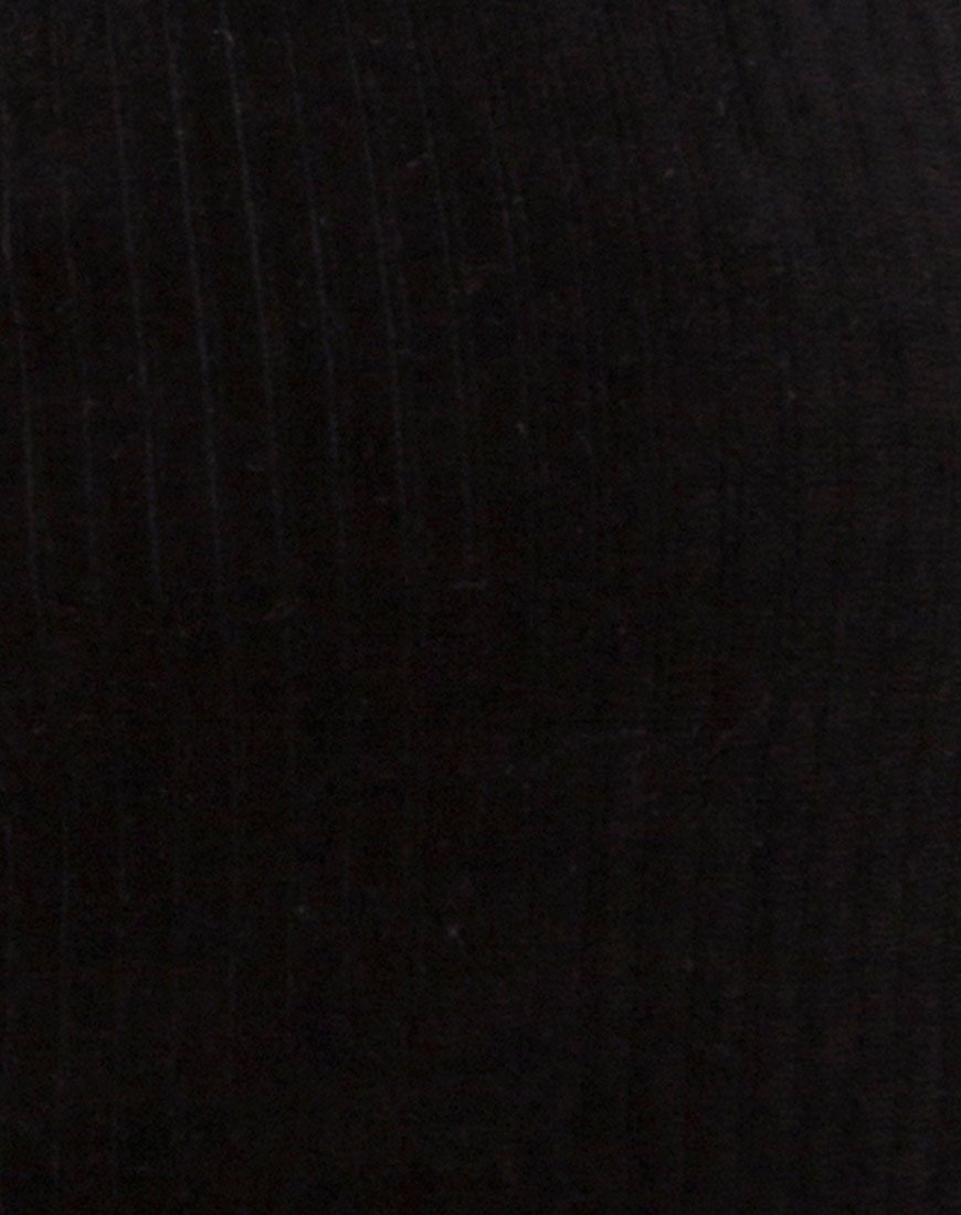 Imagen de Kylie Top en Terciopelo Rib Negro