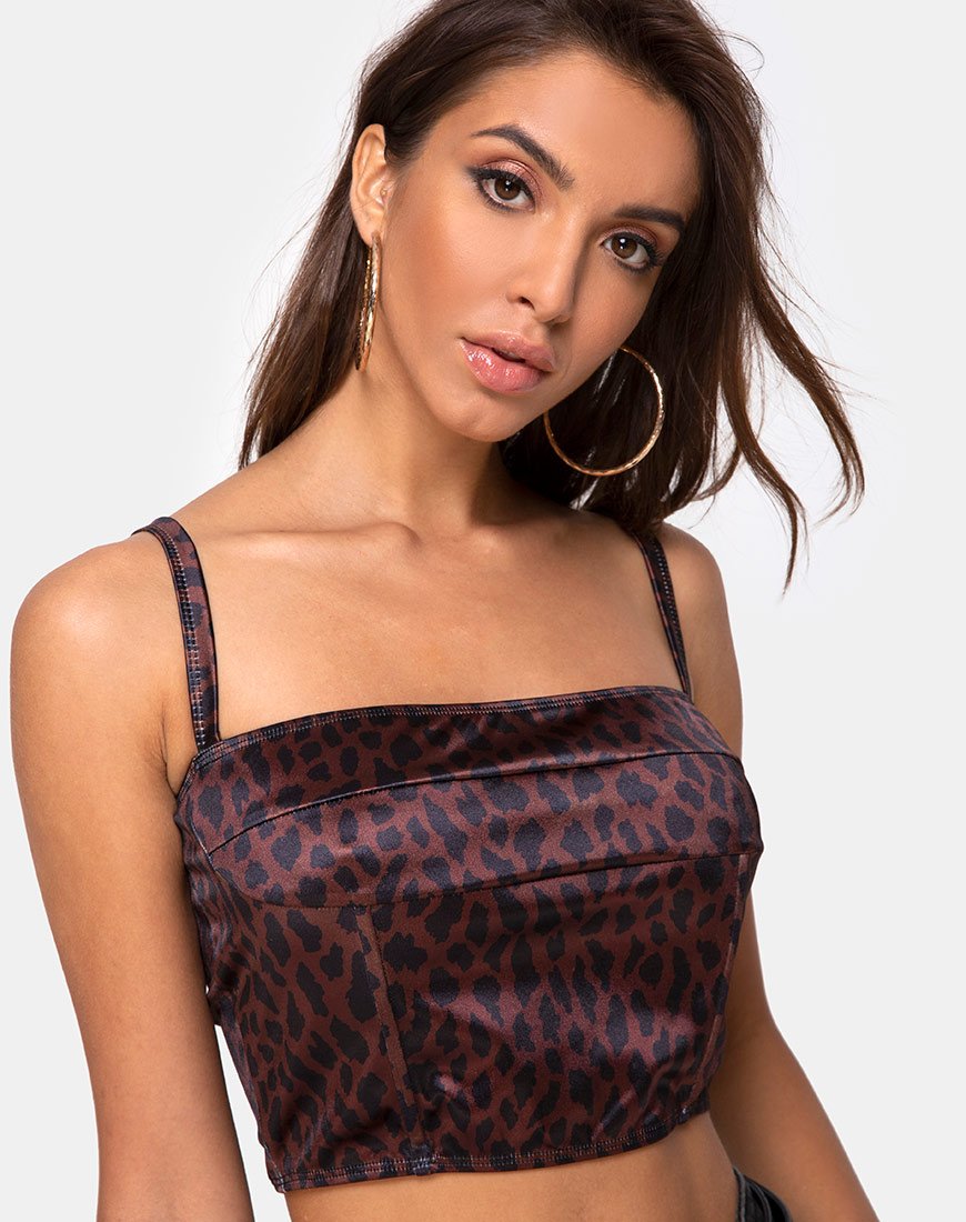 Crop Top Kyenette en Coco Animal