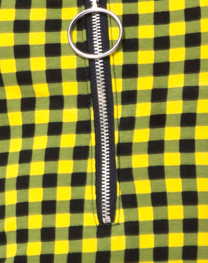 Imagen de Lahzie Bodycon Dress in Medium Gingham Yellow
