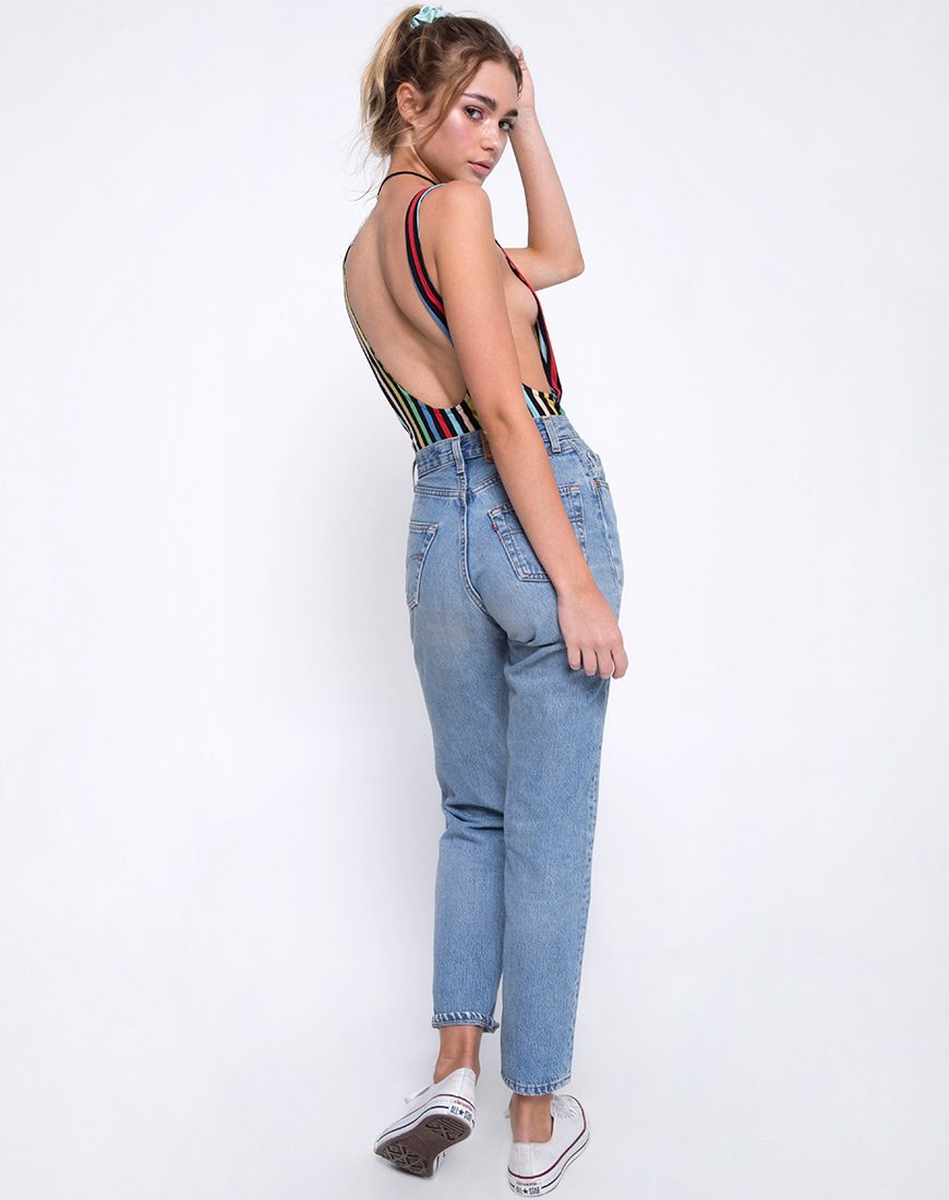 Imagen de Lalung Plunge Bodice en P.E Stripe