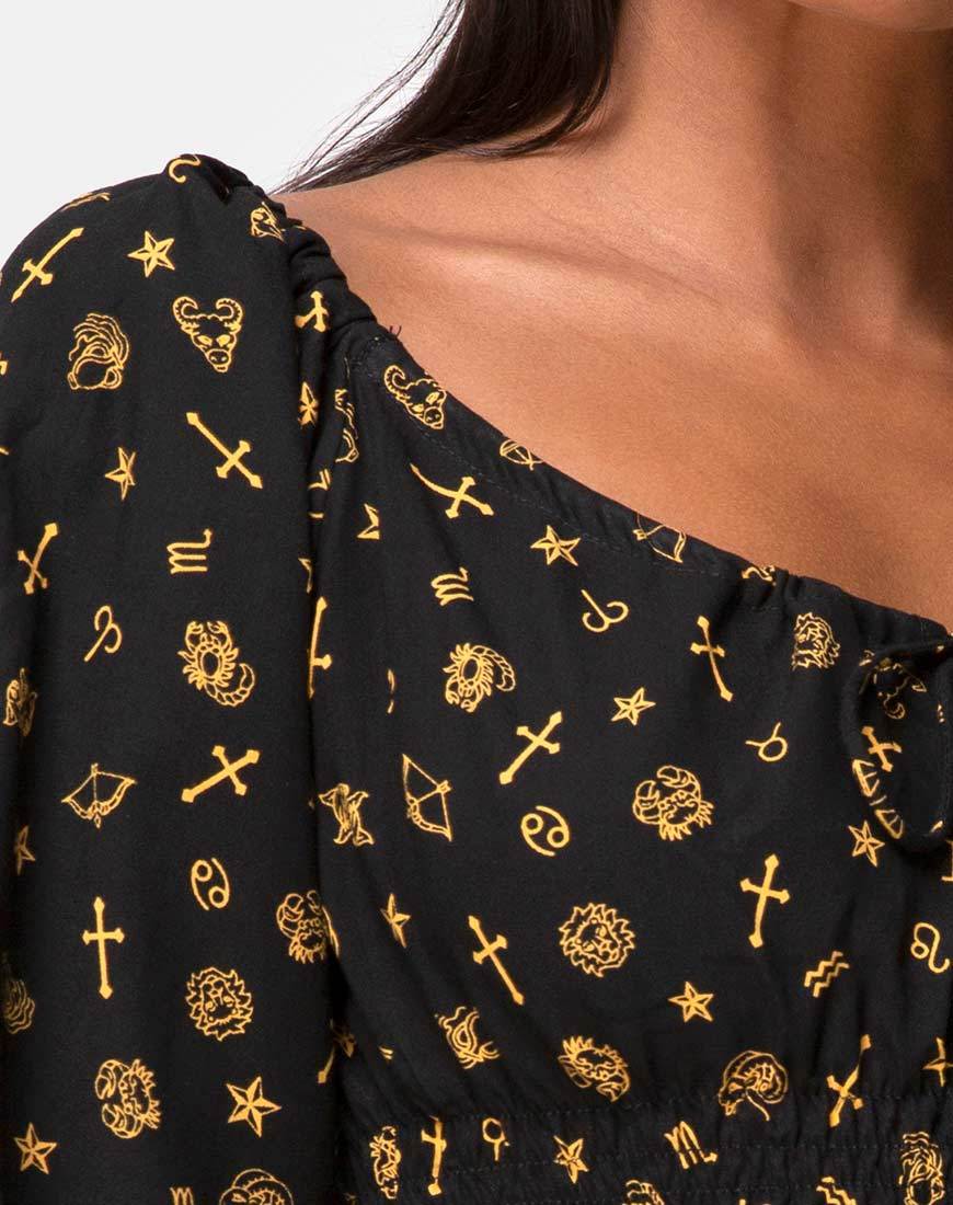 Imagen de Lancer Crop Top en Mini Astro Negro