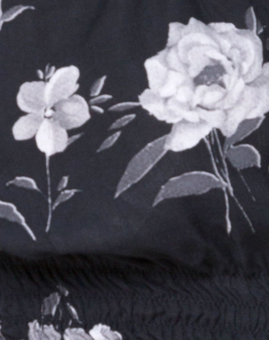 Imagen de Lancer Crop Top en Mono Flor Negro