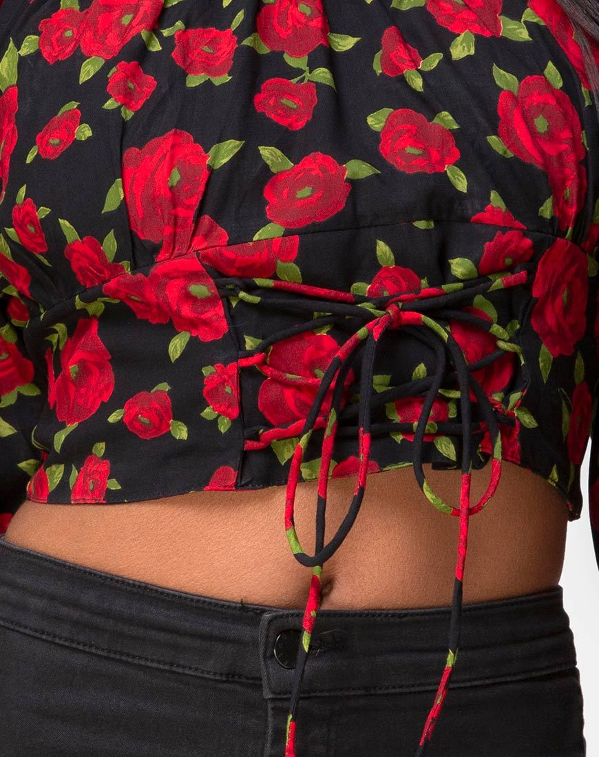 Imagen de Lancery Top en Roaming Rose Negro