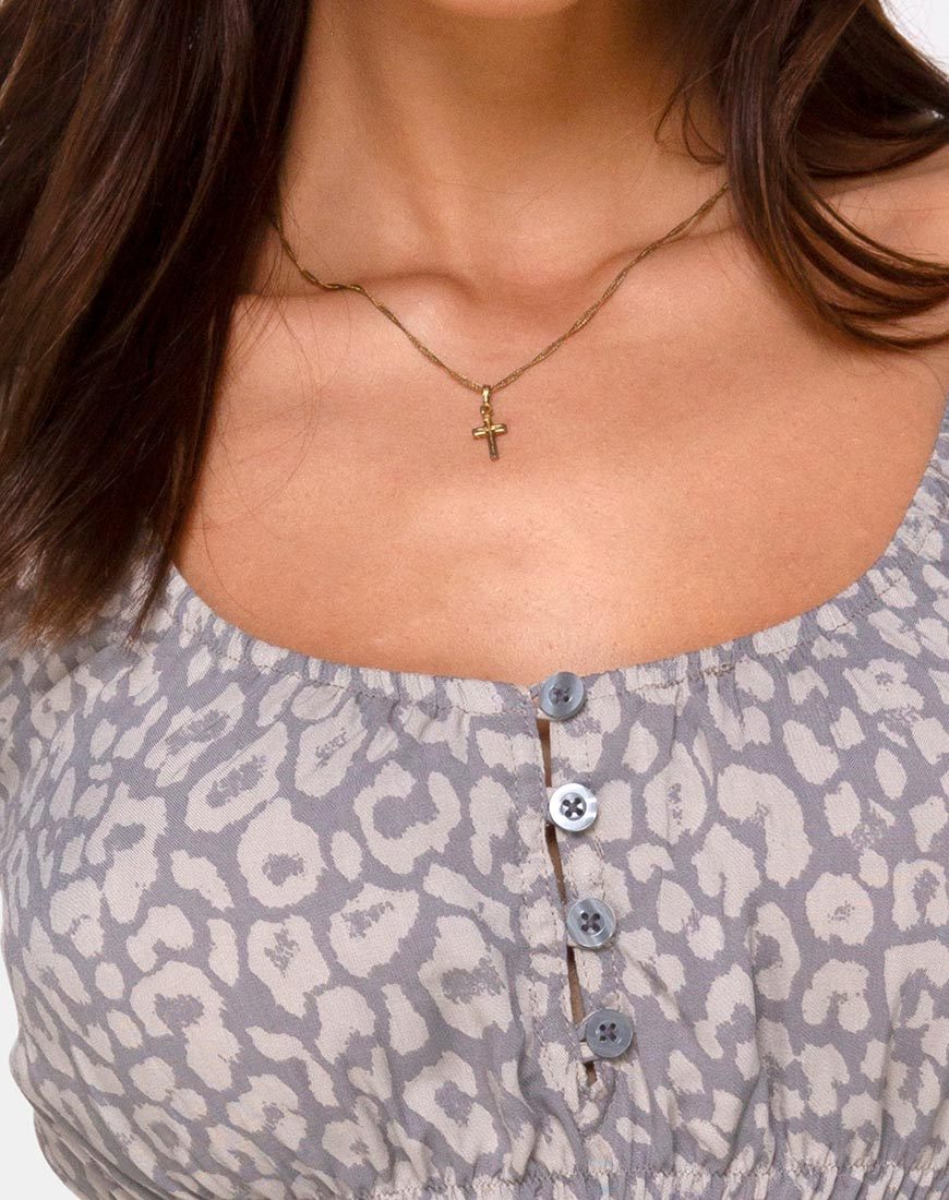 Imagen de Lanfy Top en Leopard Daze Gris