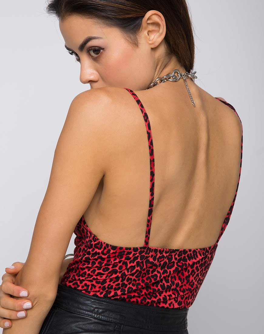Imagen de Lanti Corpiño de color Animal Rojo