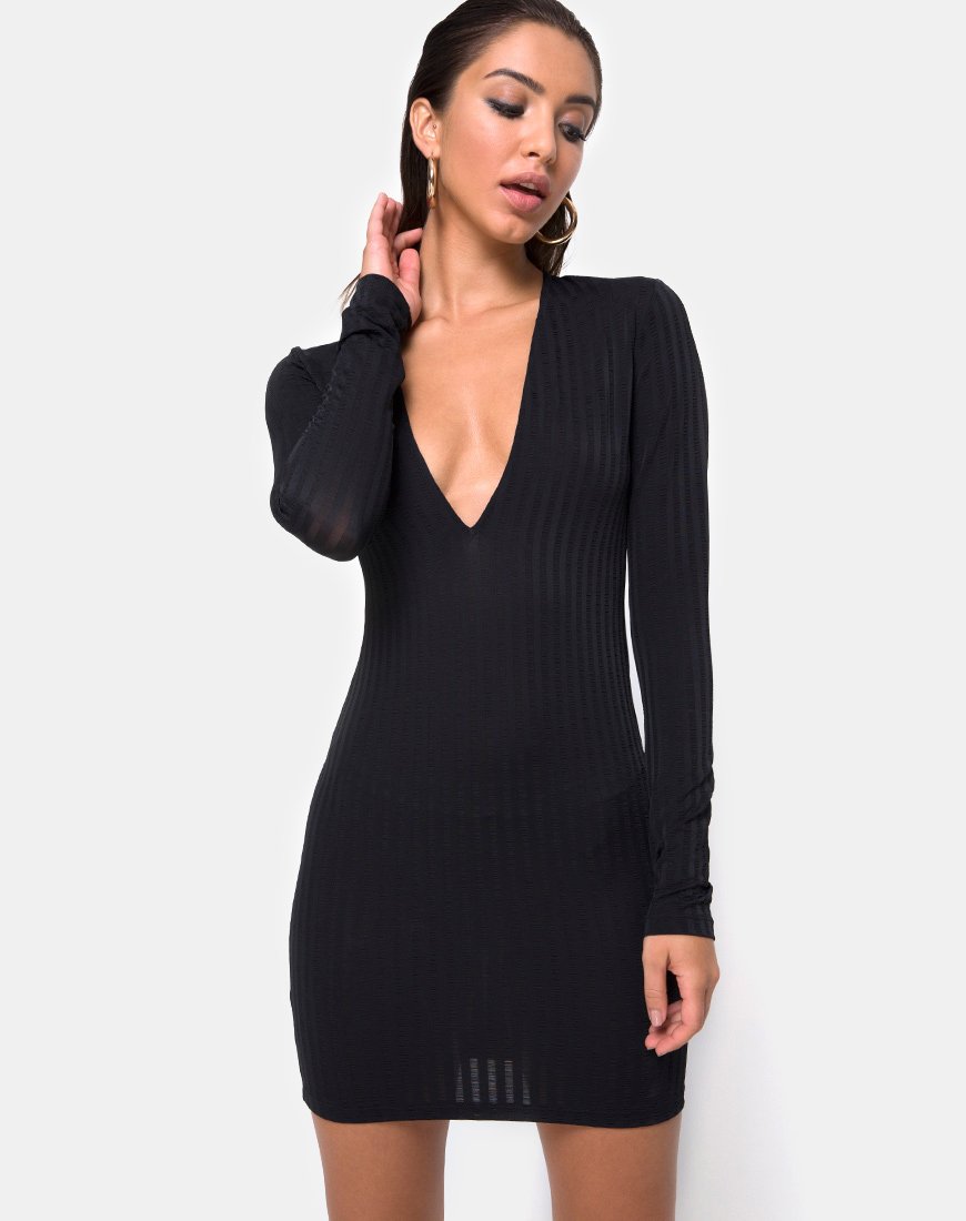 Vestido Laoda Bodycon Negro
