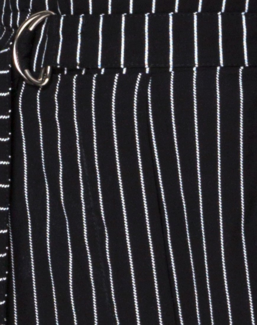 Imagen del pantalón Majustie de raya diplomática negro