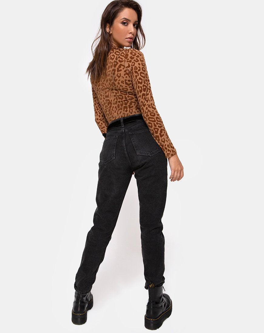 Imagen de Lara Crop Top en Animal Flock Tan Marrón