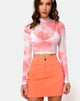 Imagen de Lara Crop Top de Red en Tinte Rosa