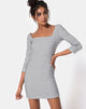 Imagen de Vestido Laras en Gingham Negro Marfil
