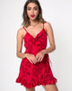 Imagen de Lasky Slip Dress in Tonal Floral Red