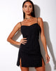 Imagen de Laudine Minivestido a rayas negro