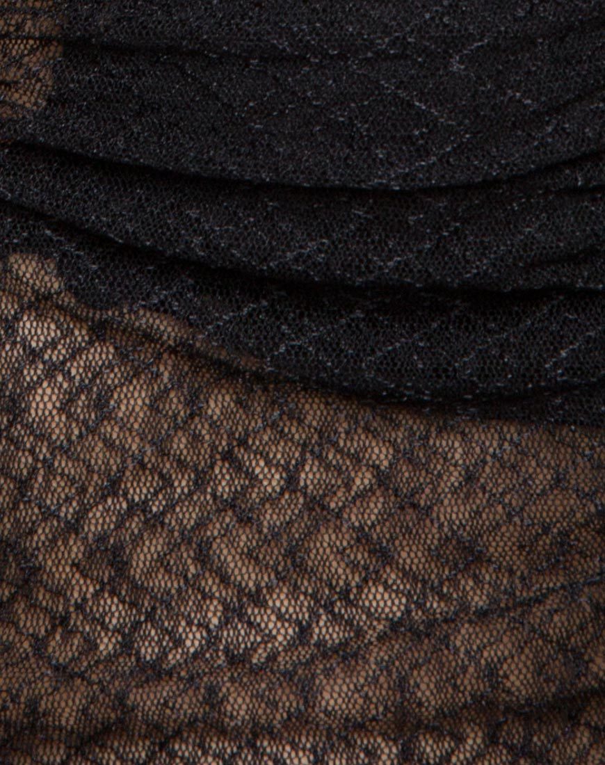 Imagen de Launa Mini Dress in Lacey Knit Negro