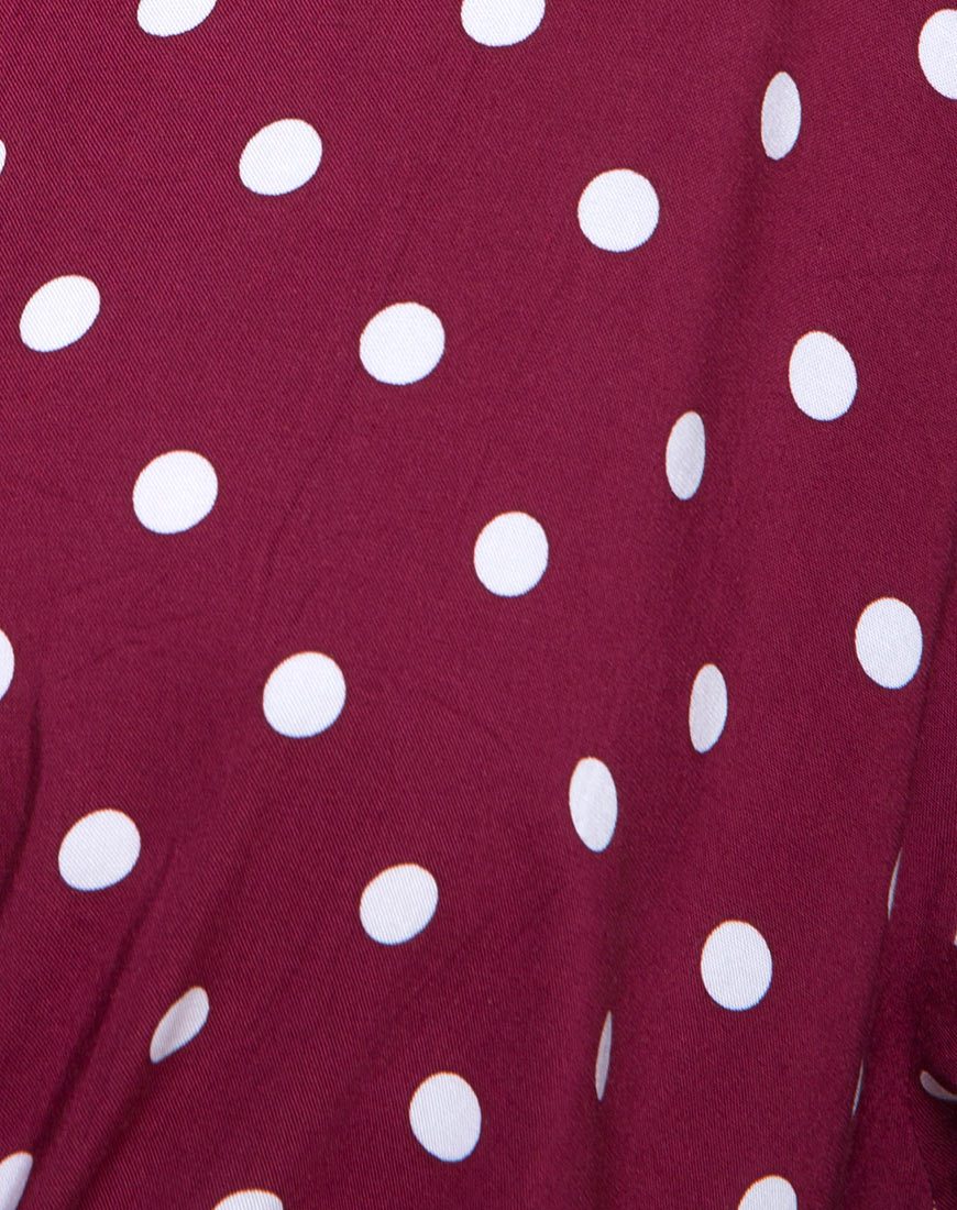 Imagen de la camisa Lauv en Polka Medium Wine