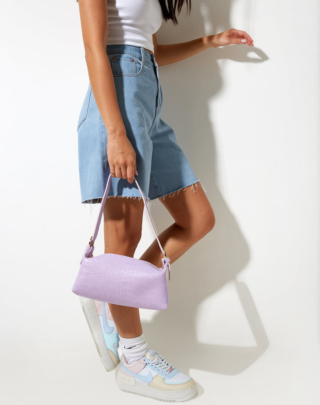 Bolso de hombro Leila en morado