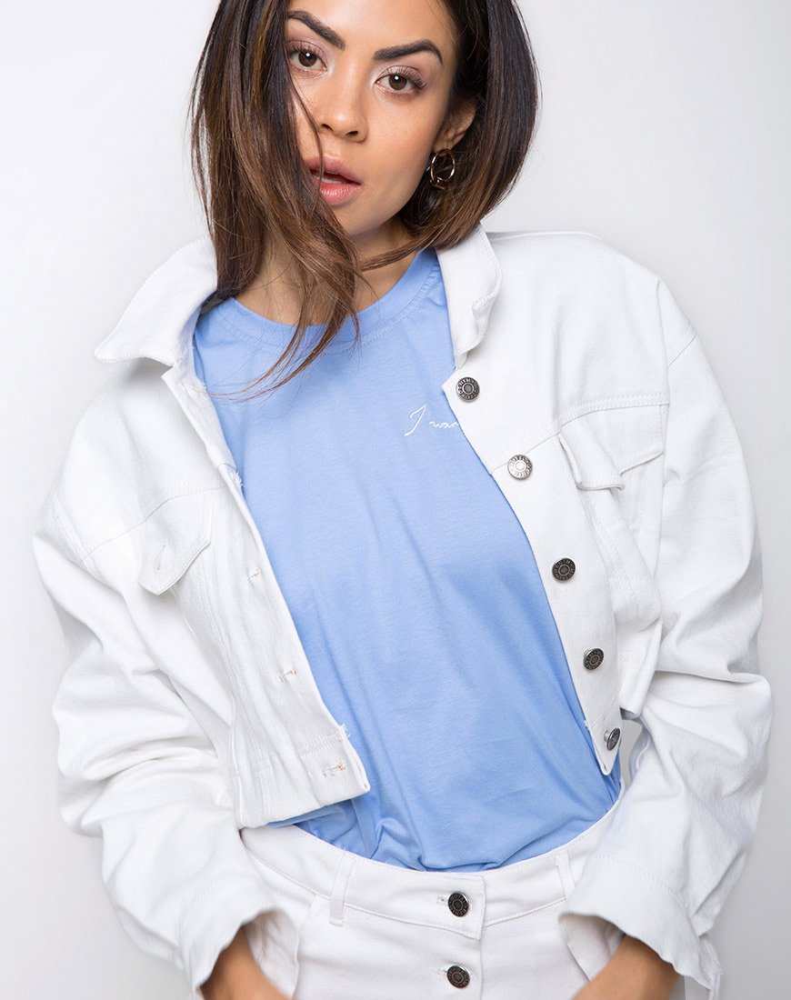 Chaqueta vaquera Rfd en denim blanco