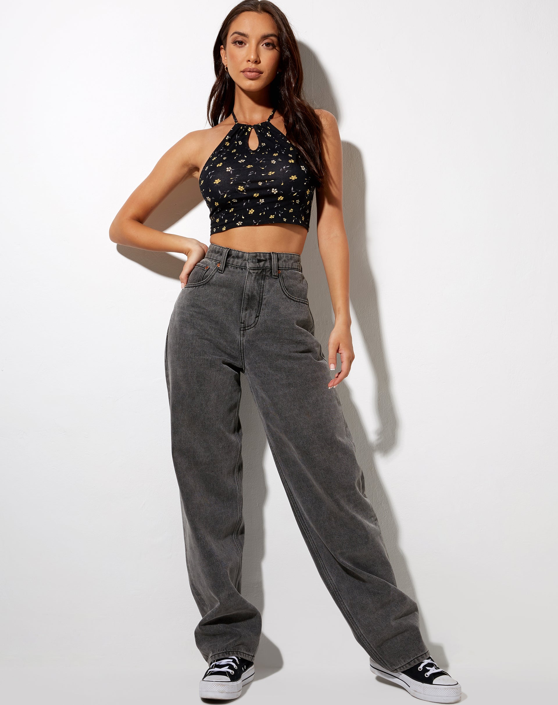 Imagen de Lelo Crop Top en Pretty Petal Negro