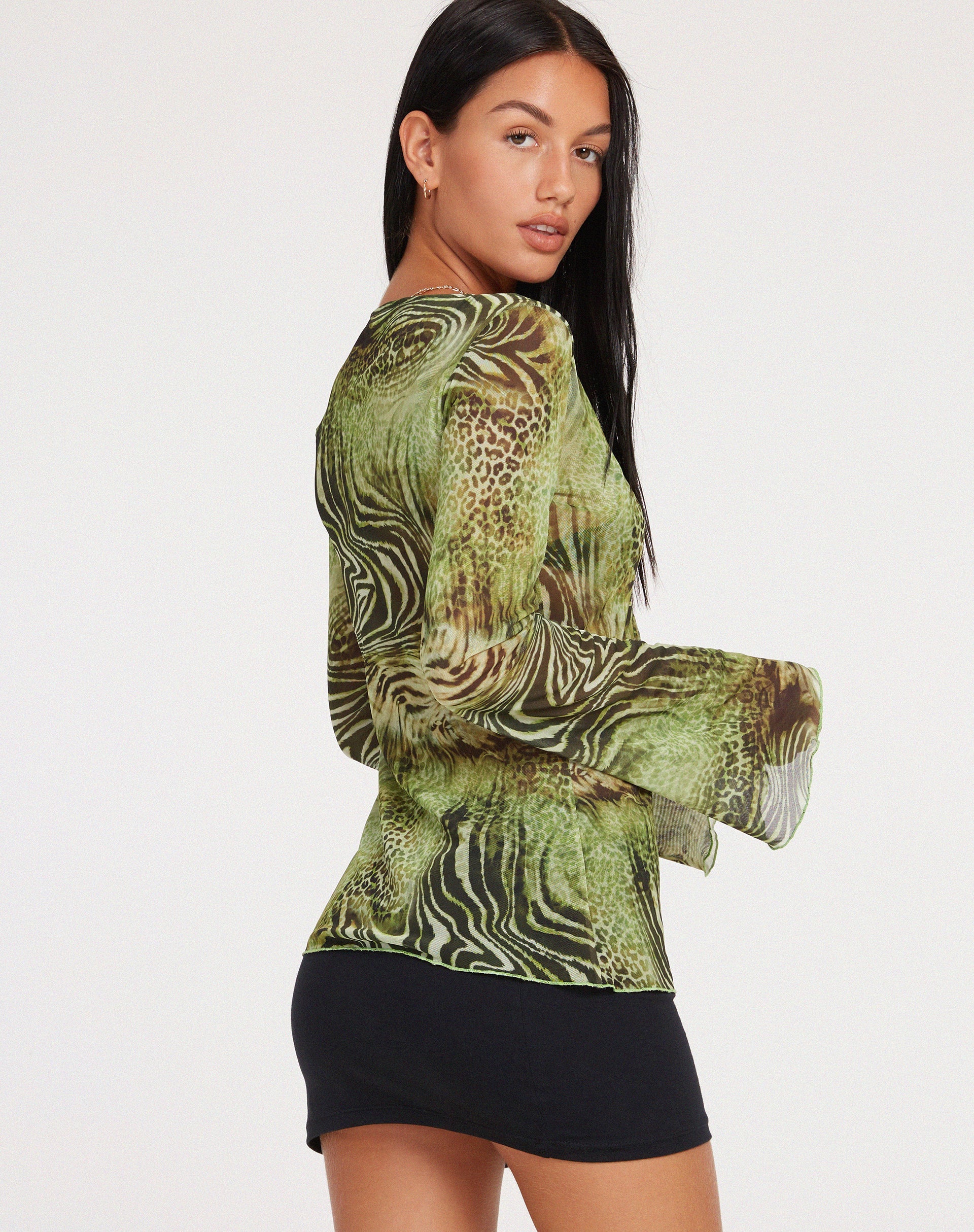imagen de Leony Cardi en Mesh Cheetah Green