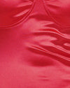 Rojo con encaje rojo