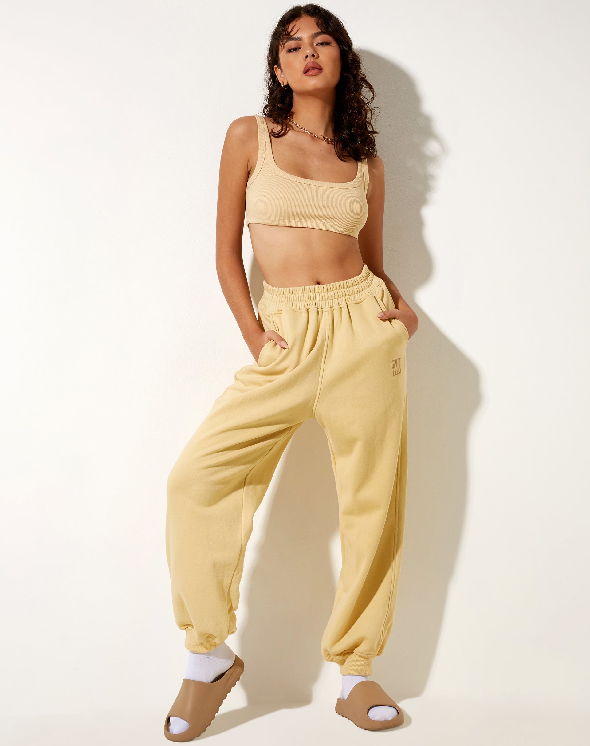 Imagen de Letha Crop Top en Rib Custard