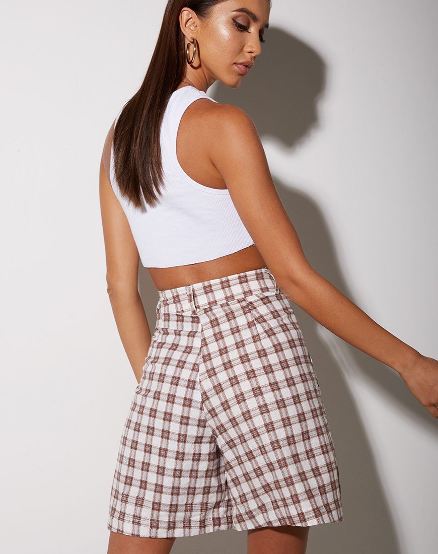 Imagen de Lexta Short en Checkmate Marrón