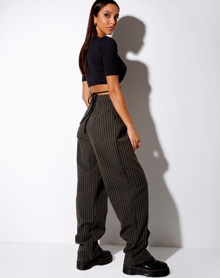 Imagen de Liena Crop Top en rib negro