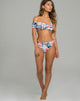 Imagen de la braguita de bikini Lila con estampado Rossa