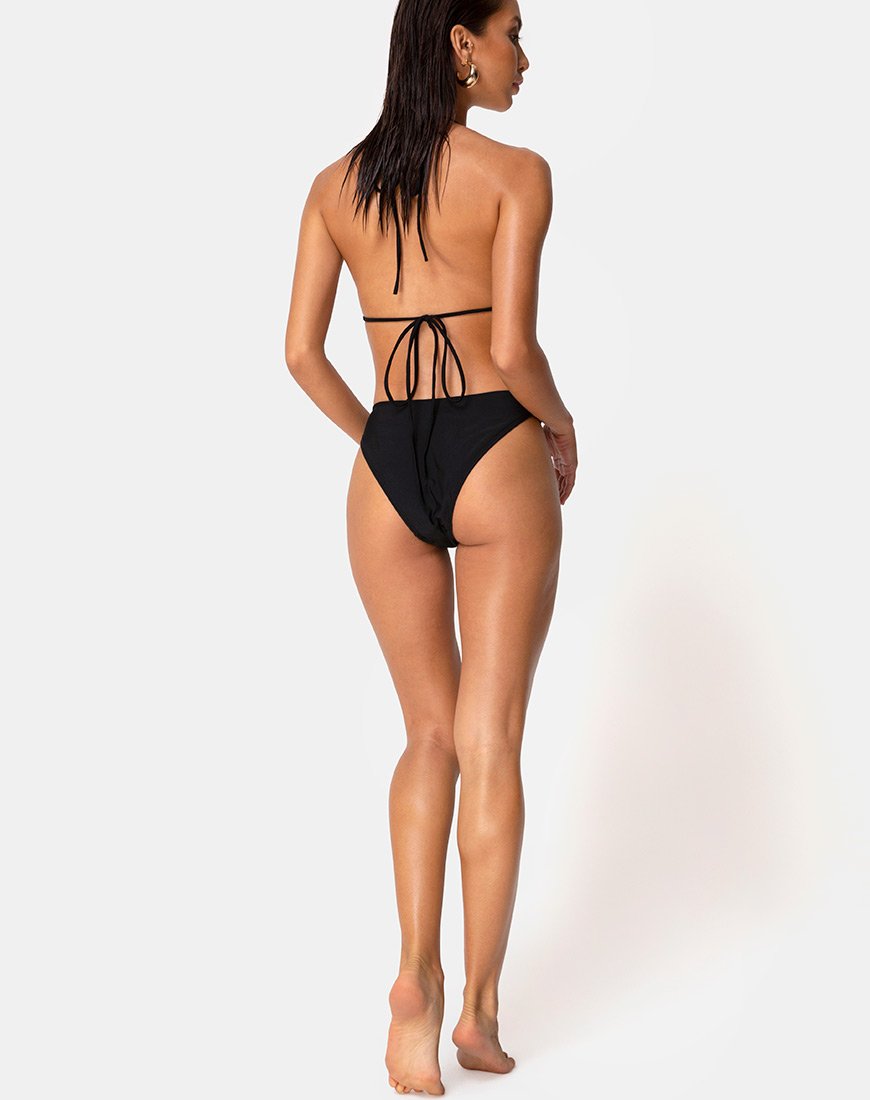 Imagen del sujetador de bikini Lillen en negro mate