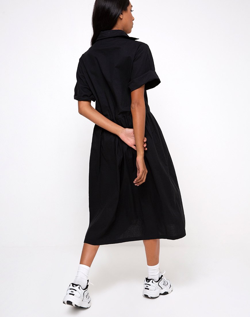 Imagen del vestido Lista Midi en negro