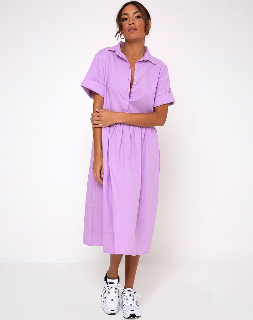 Imagen del vestido Lista Midi en lila