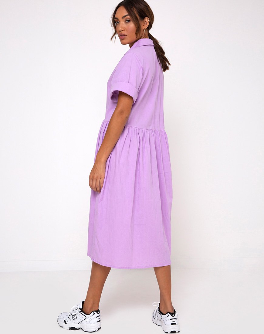 Imagen del vestido Lista Midi en lila